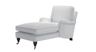 Bluebell Chaise Armchair in Pumice House Herringbone Weave - sofa.com