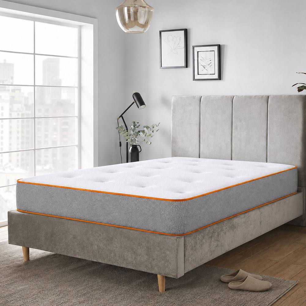 eXtreme Comfort Ltd ComfortCore 1000 Tufted Pocket Mattress 9" for Single Double King Bed in White