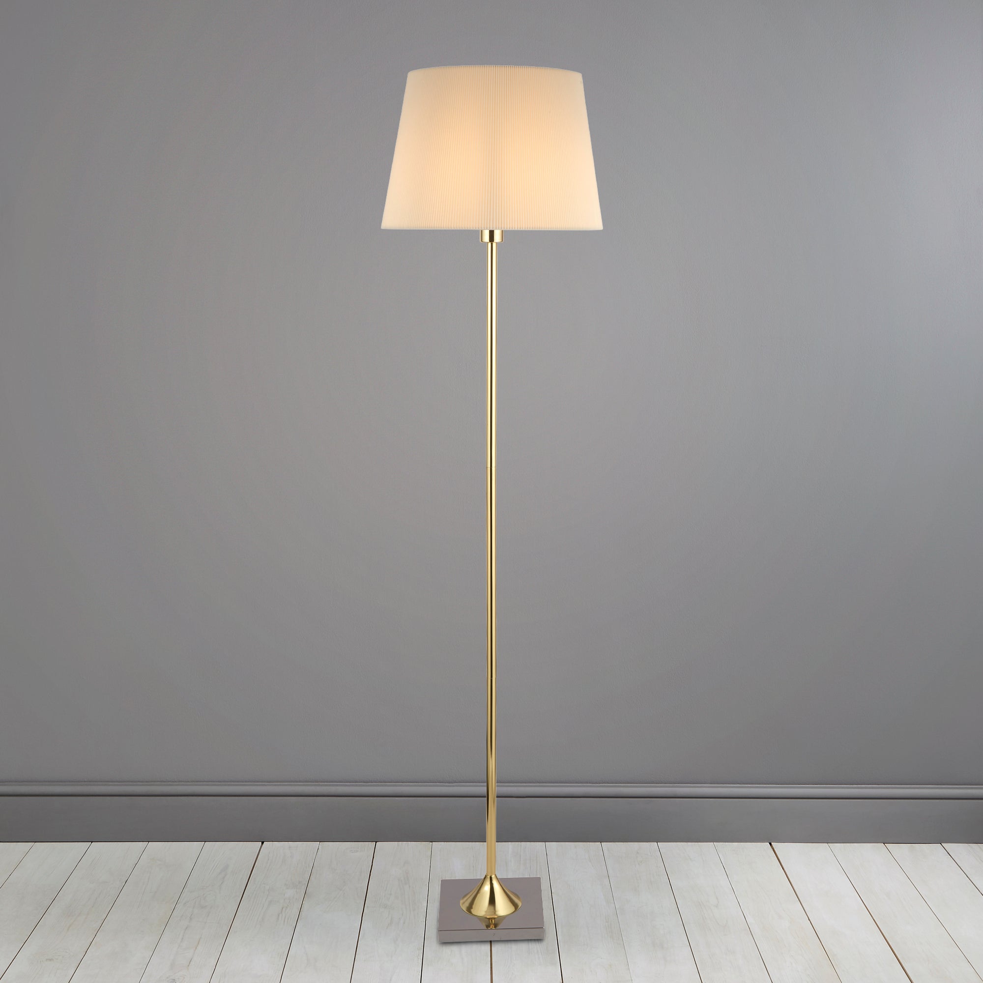 Washington Brushed Gold Floor Lamp Gold