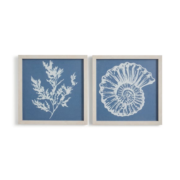 Set of 2 Under The Sea Framed Canvases 3