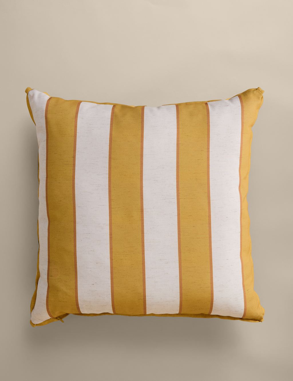 M&S Set of 2 Striped Outdoor Cushions Yellow Mix