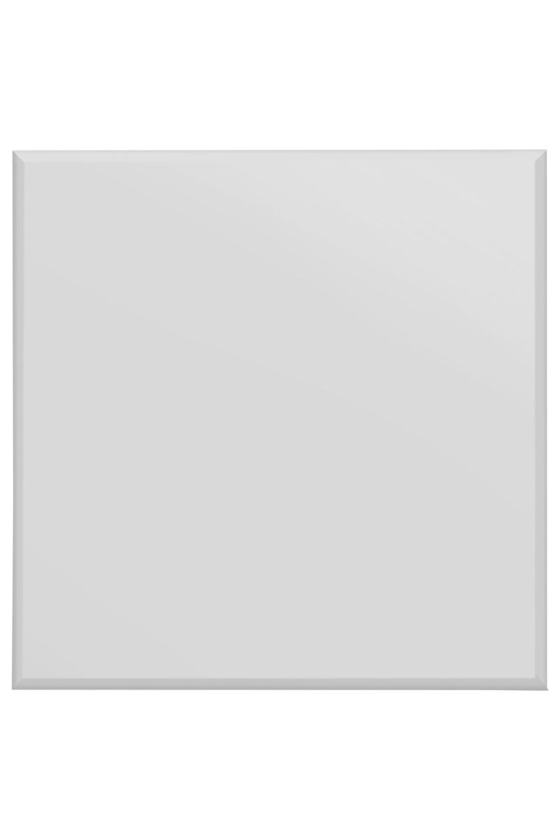 MirrorOutlet All Glass Modern Bevelled Square Wall Mirror 27" X 27" (70x70CM) in Silver