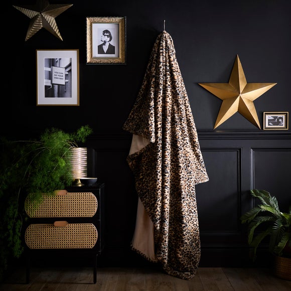 Fusion Leopard Throw Blanket 150cm x 200cm