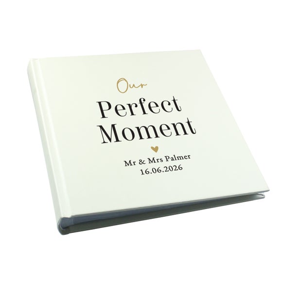 Personalised Free Text Square Wedding Photo Album 4