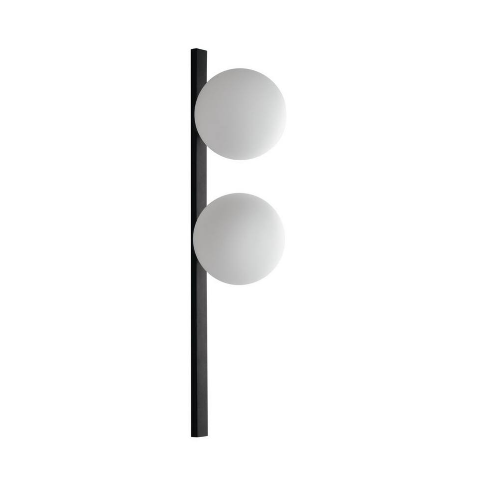 Netlighting Enoire Twin Globe Wall Lamp Black Opal E14