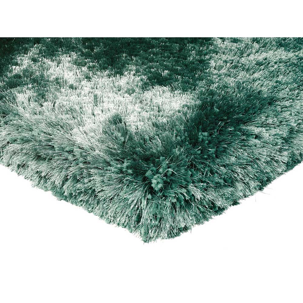 Plush Hand Woven Rug, Petrol