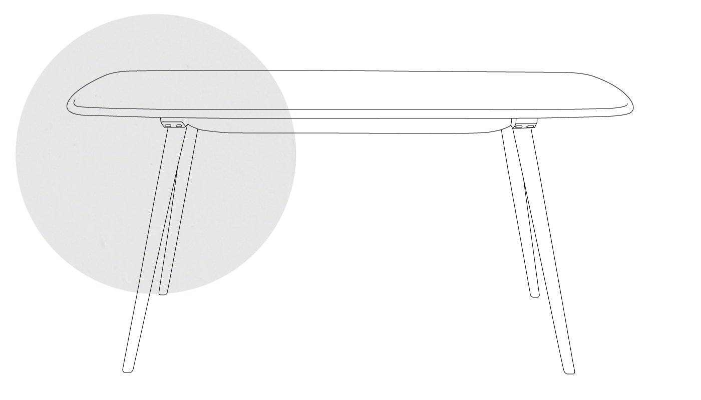 Ercol Originals Plank Dining Table 4-6 Seater White