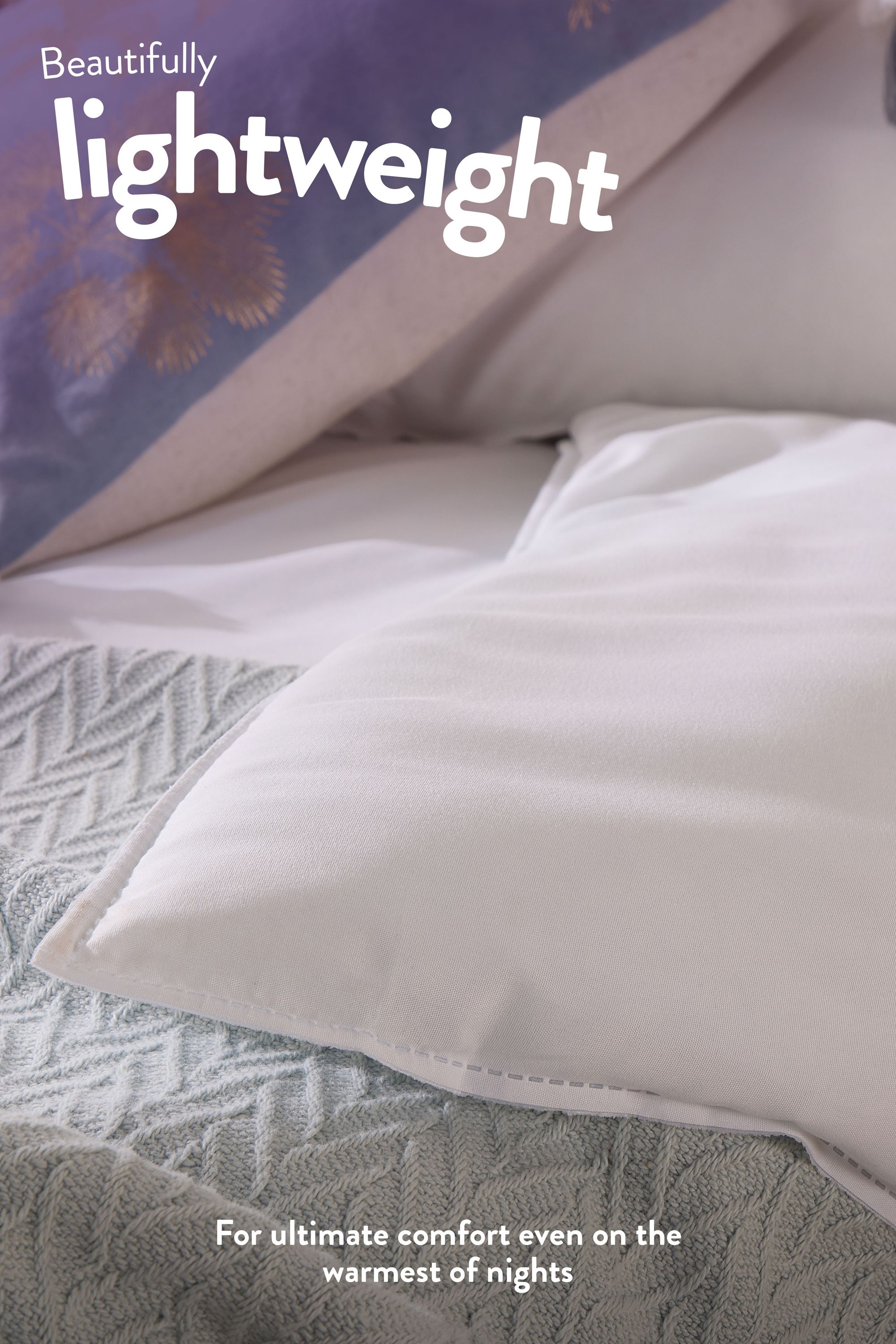 Slumberdown Cool Summer Nights 7.5 Tog Summer Duvet in White 3
