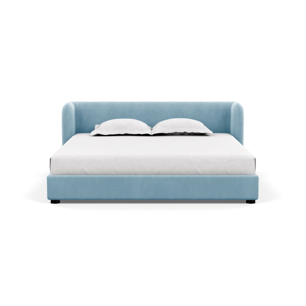 Heal's Group Bed Super King Varese Velvet Sky