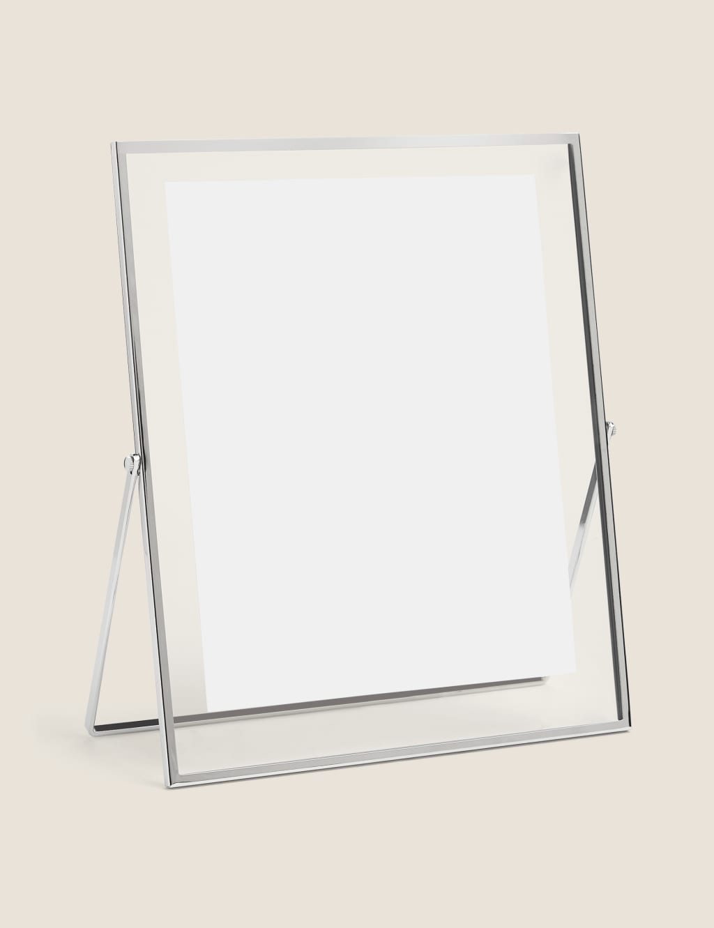 M&S Skinny Easel Photo Frame 8x10 inch Silver