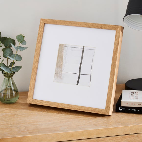 Oversized Mount Square Light Wood Photo Frame