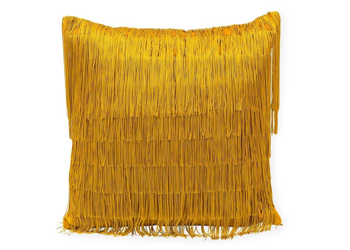 One Nine Eight Five Tassel Cushion Ochre