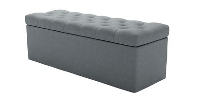 Valentin Storage Bench in Burnham Norfolk Cotton - sofa.com