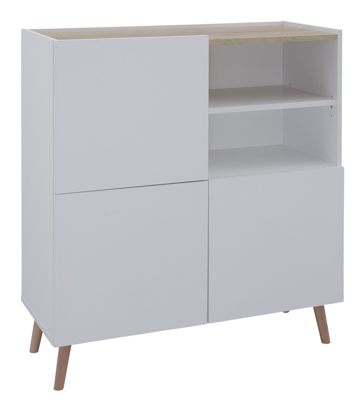 Habitat Skandi 3 Door Sideboard - White Two Tone