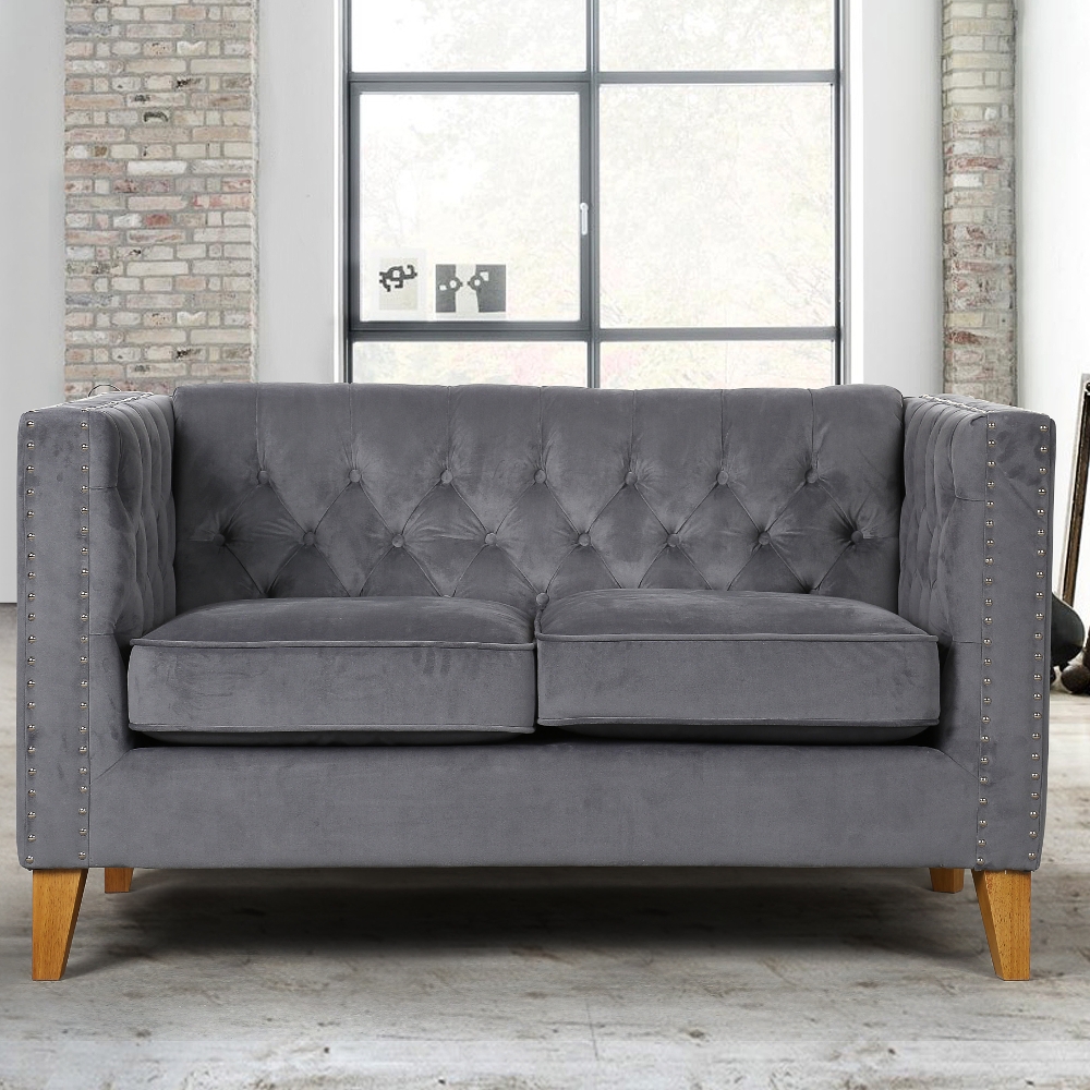 Florence Grey Medium Sofa