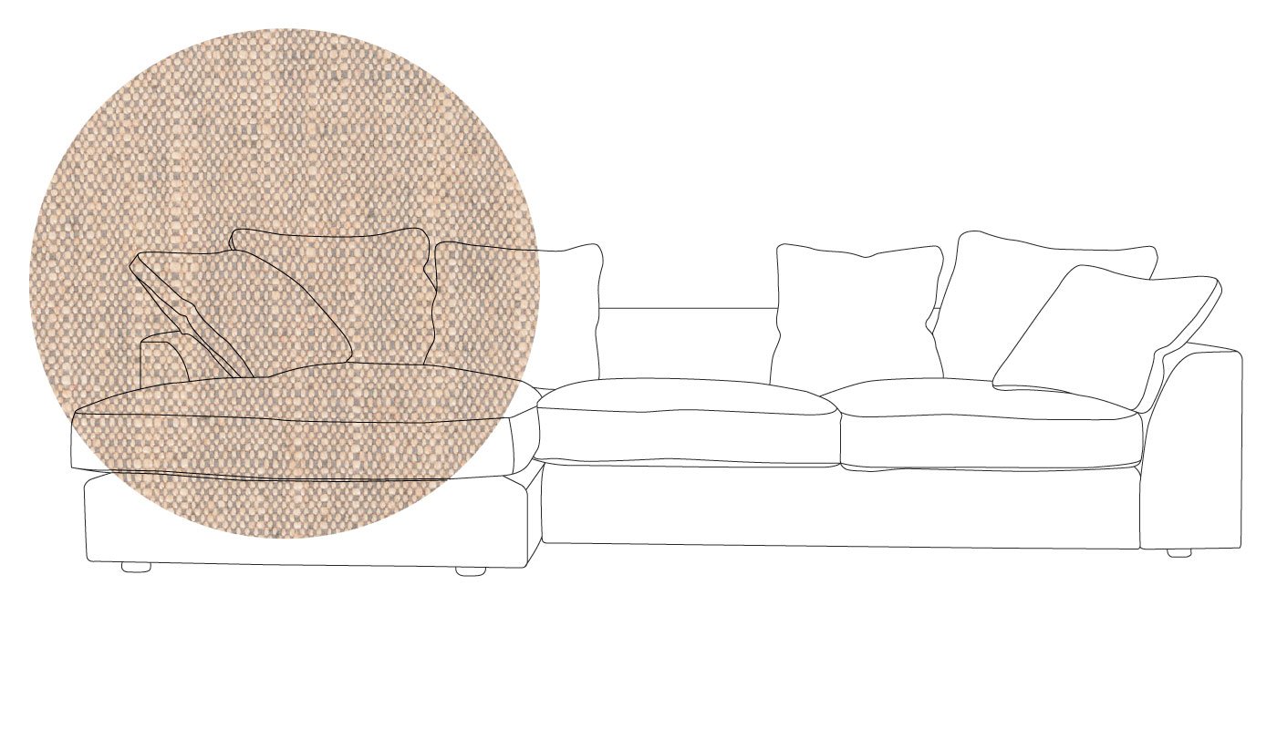 Heal's Cumulus Right Hand Facing Corner Sofa In Broad