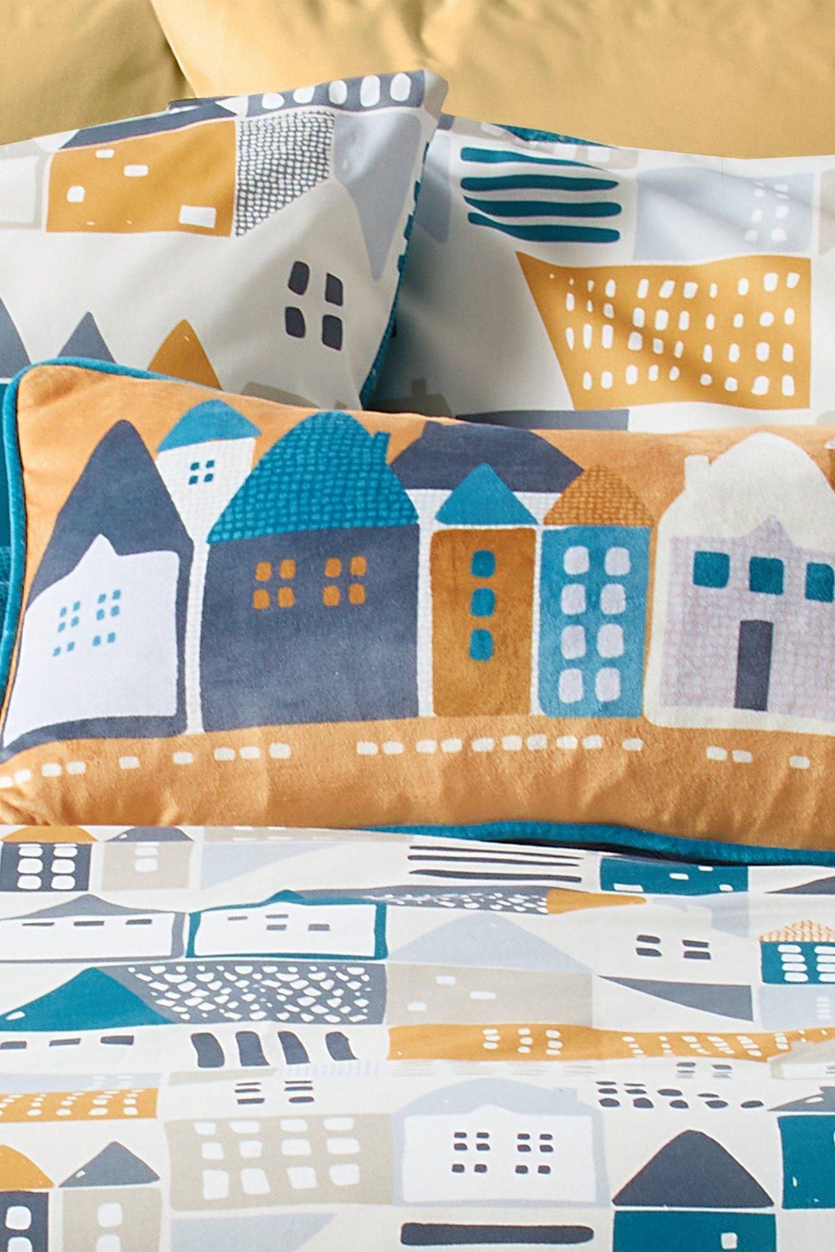 Fusion 'Nordica' Luxe Velvet Filled Cushion in Yellow