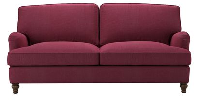 Bluebell 3 Seat Sofabed in Boysenberry Brushed Linen Cotton - sofa.com
