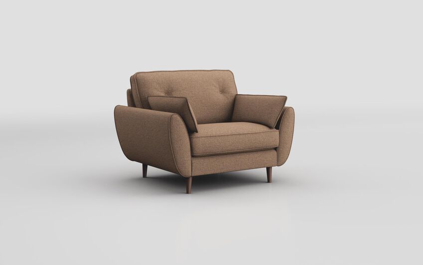 Brown Fabric Saiano Snuggle Chair