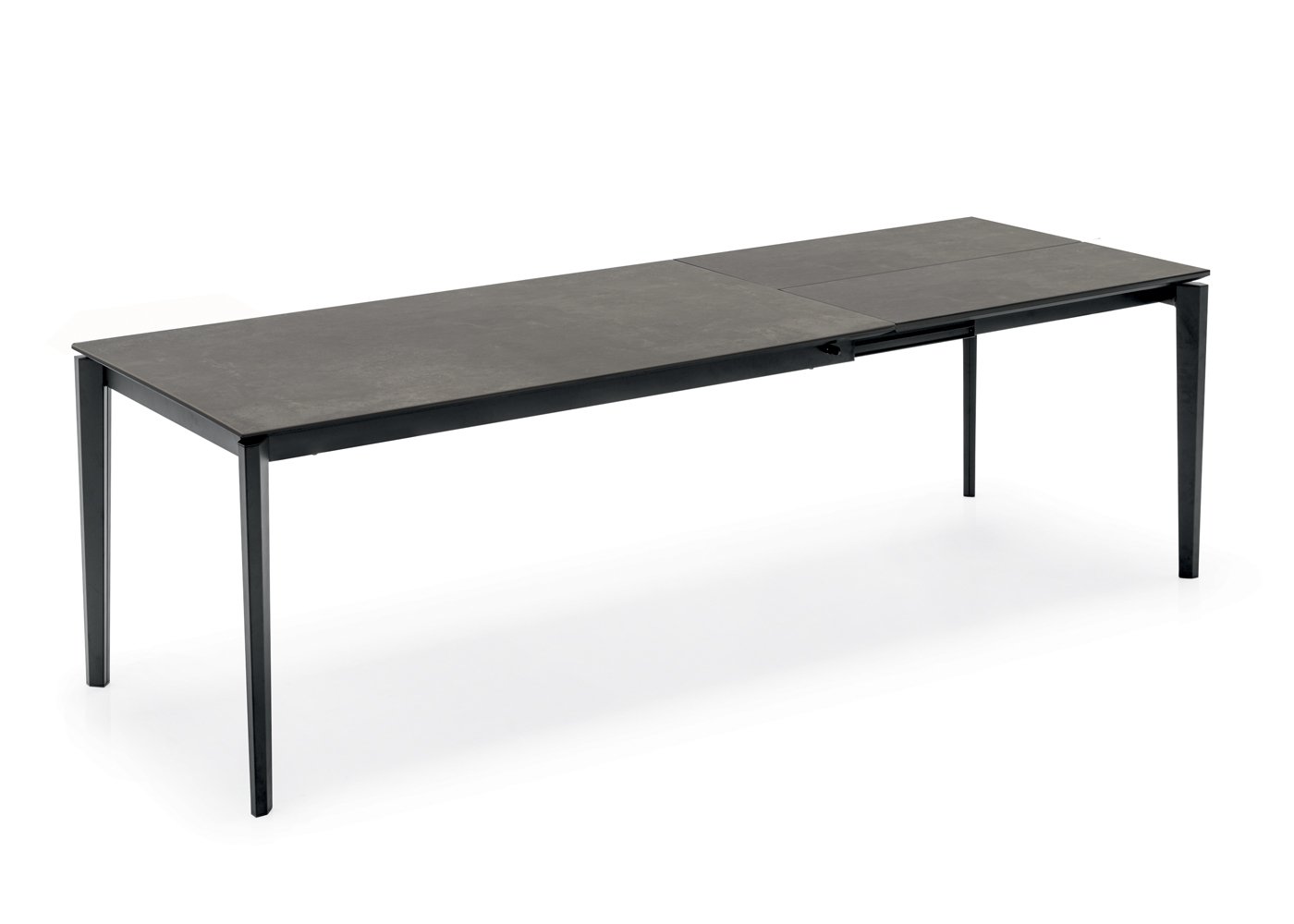 Heal's Rocca Ceramic Extending Dining Table Black Top 160-260cm