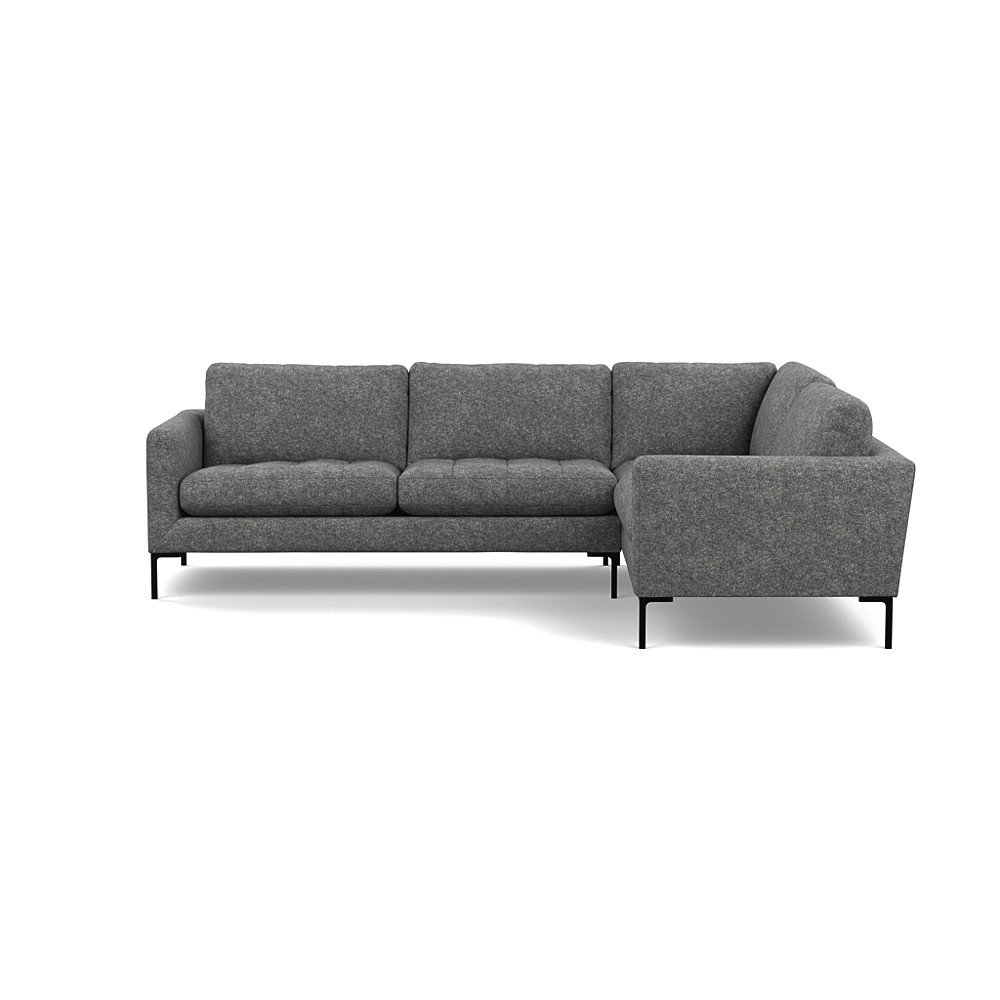 Heal's Eton RHF Corner Sofa Melton Wool Shale Black