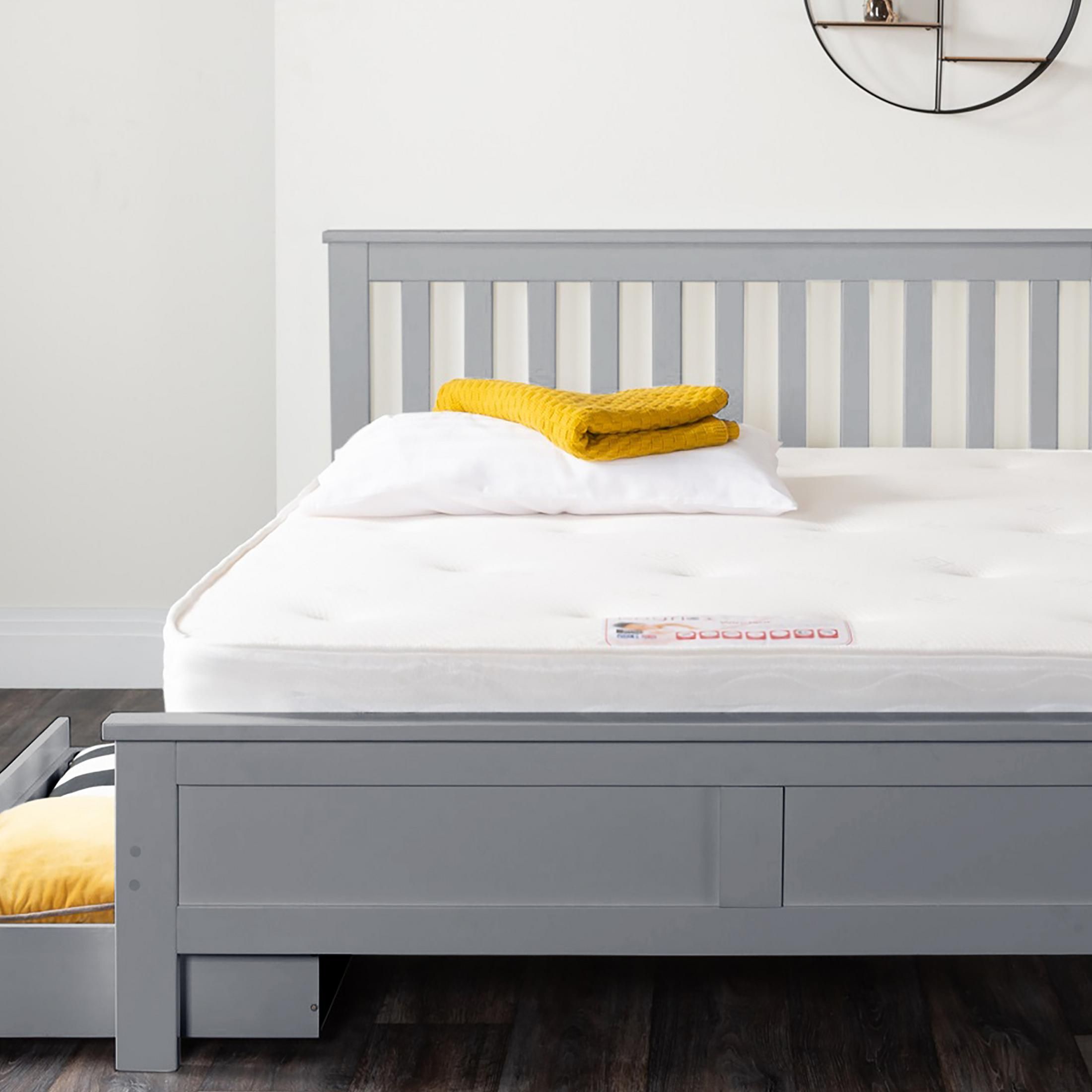 FurnitureboxUK Windsor Medium-Firm Coil Sprung Mattress in White