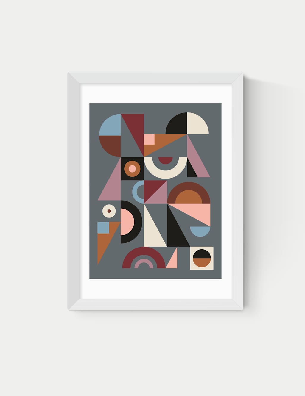 East End Prints Graphic IX Framed Art Print White