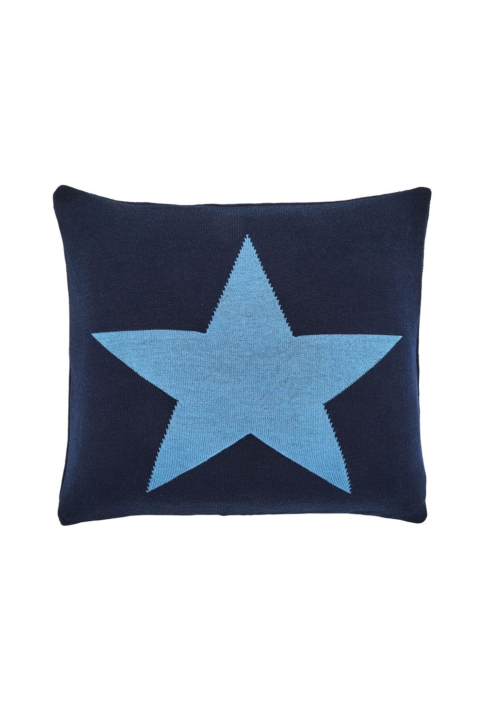 Helena Springfield 'Star' Knit Cushion in Blue
