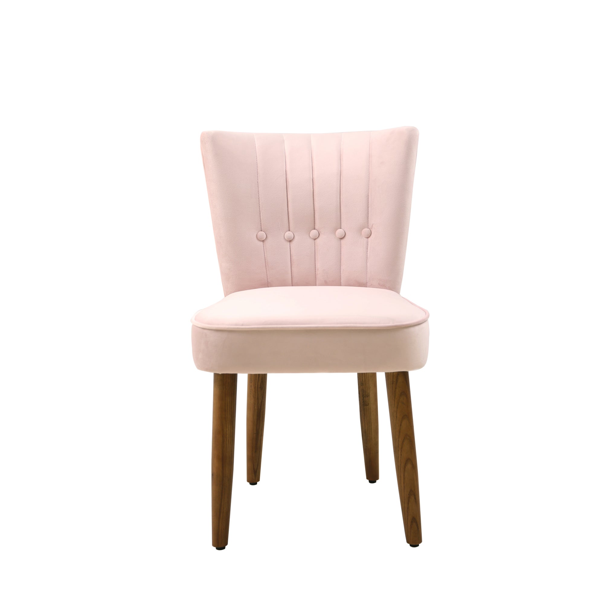 Isla Velvet Dining Chair Blush