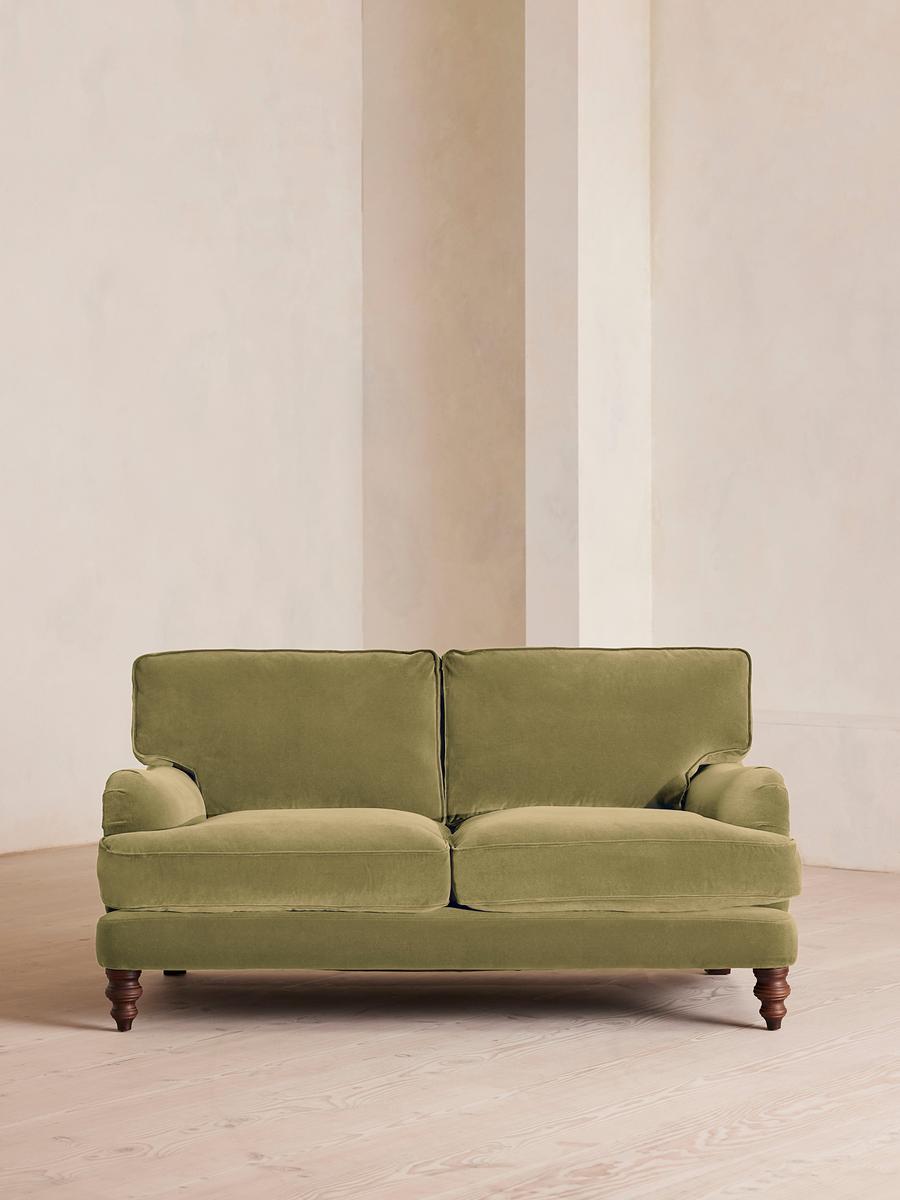 Arundel Two Seater Sofa, Velvet Lichen