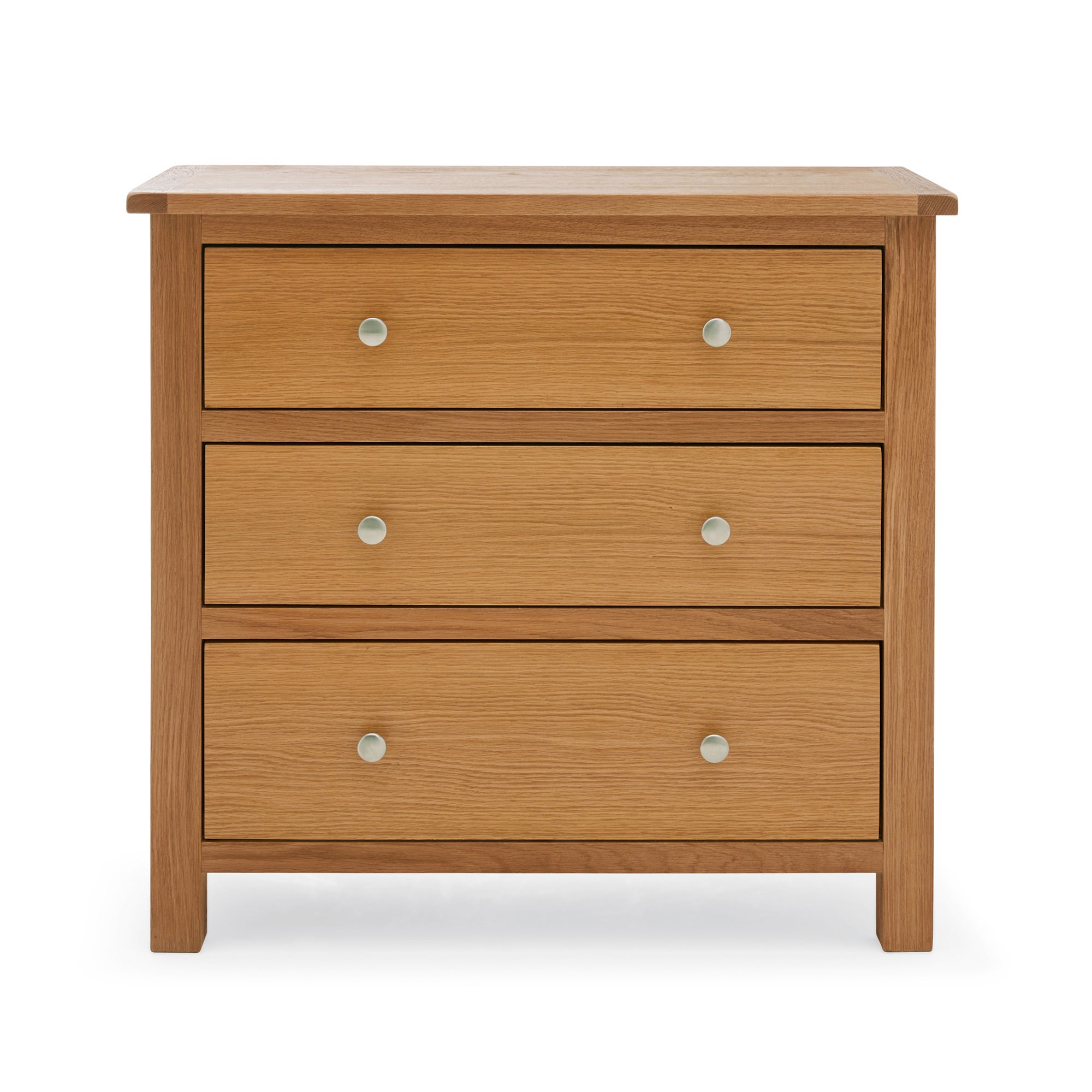 Bromley Oak 3 Drawer Chest Light Oak (Brown)