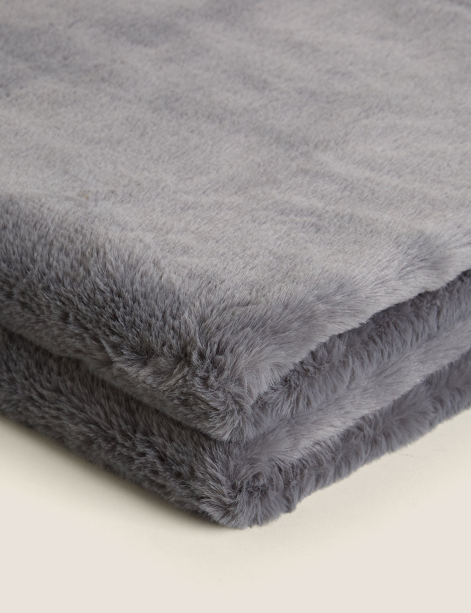 M&S Supersoft Faux Fur Throw