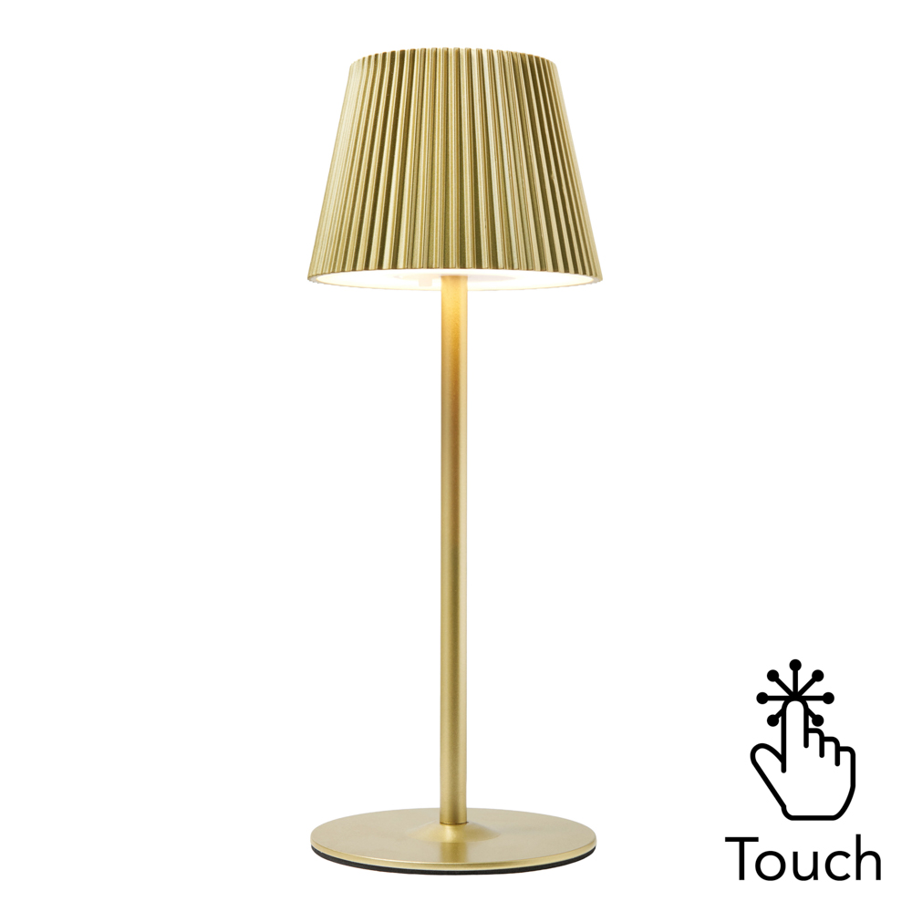 Esther Rechargeable Table Lamp, Gold