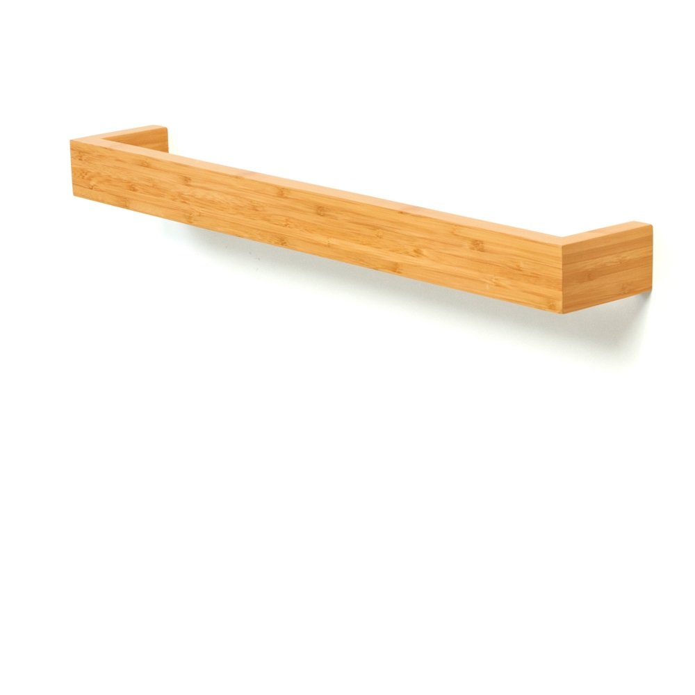 Wireworks Coffee Bamboo Single Towel Rail