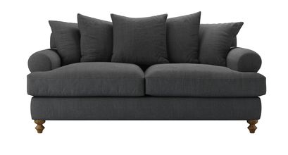 Teddy 2.5 Seat Sofa Bed in Charcoal Brushed Linen Cotton - sofa.com