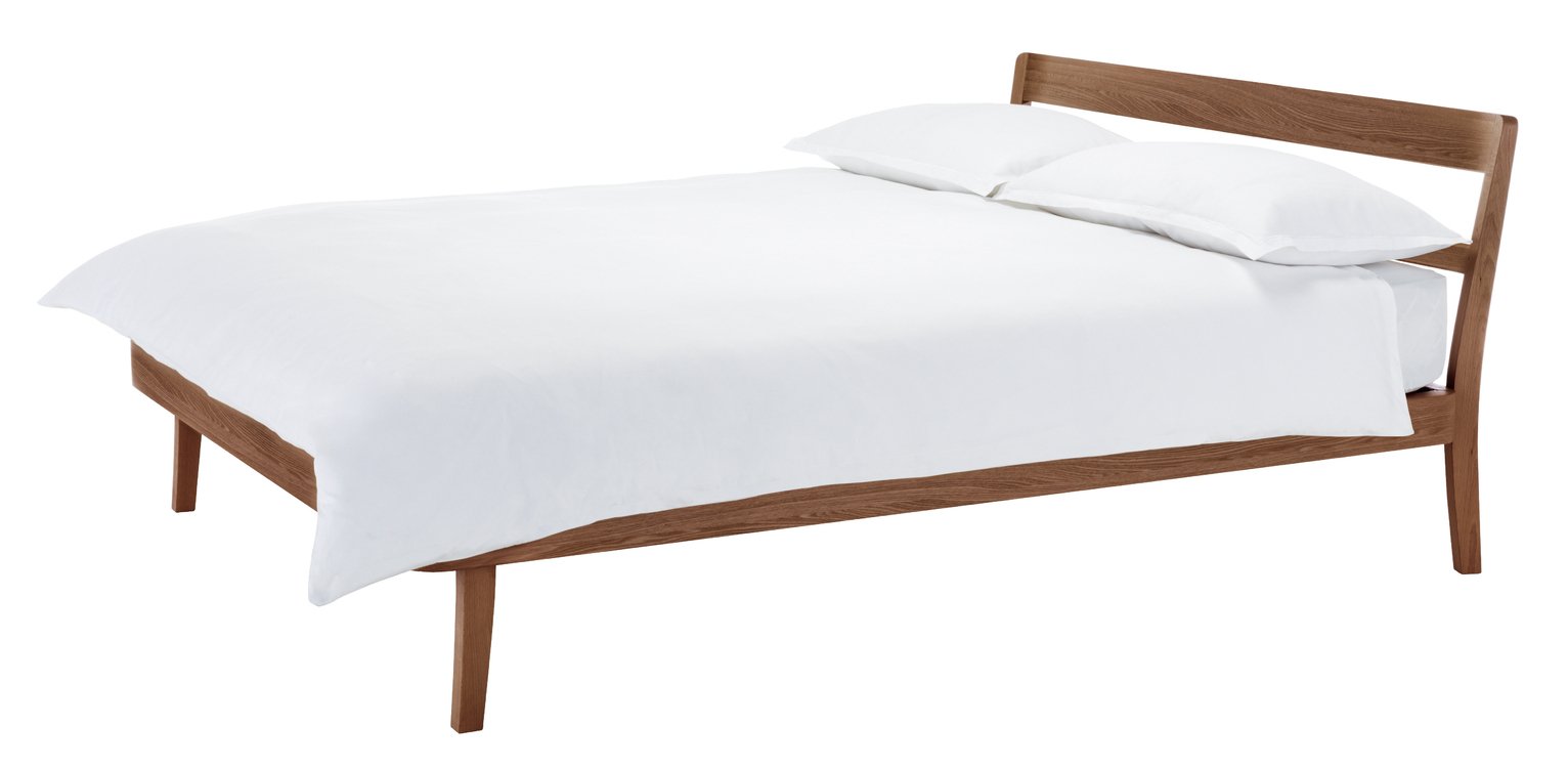 Habitat Tatsuma Kingsize Bed Frame - Walnut Stain