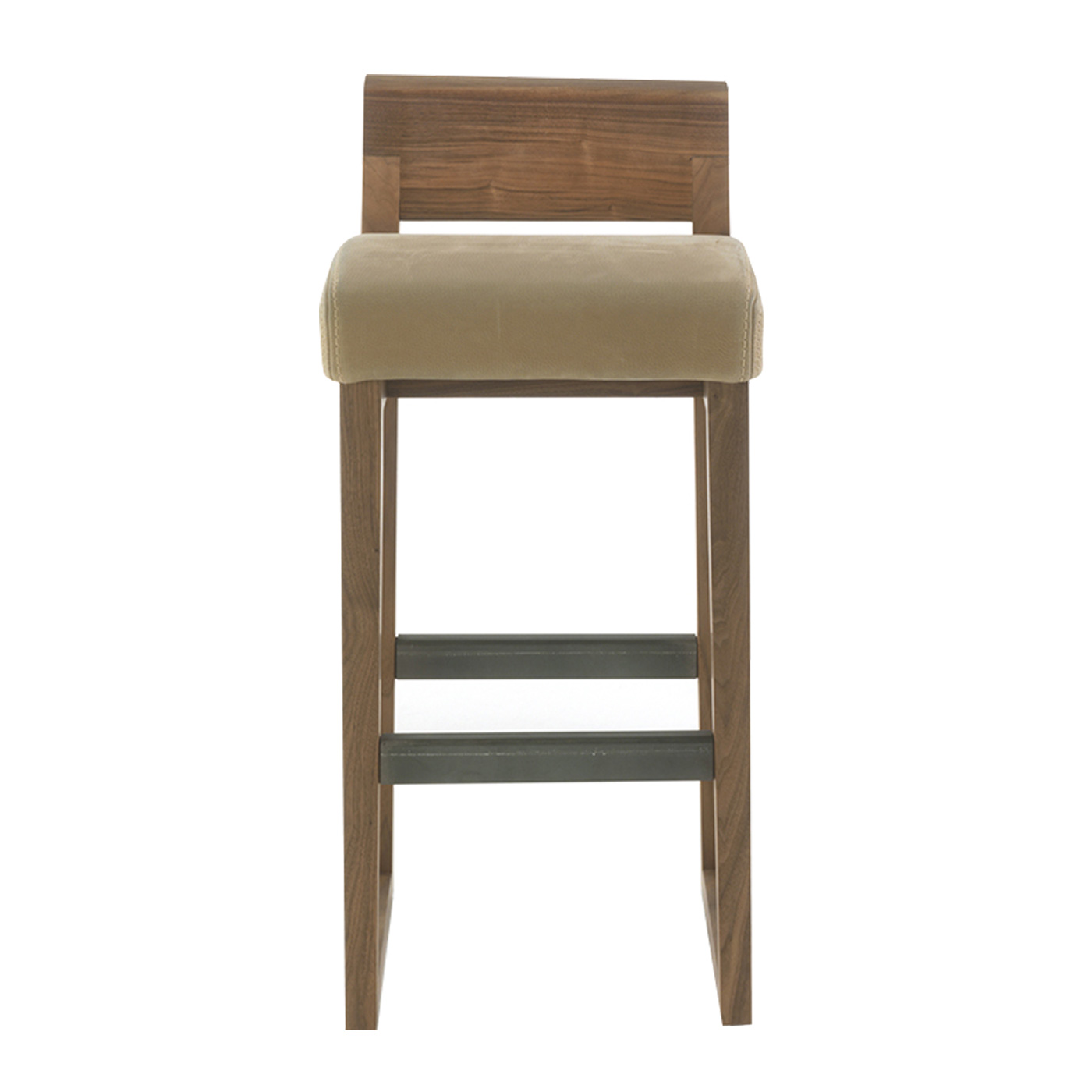 Riva 1920 Dino Hi Stool Kanyon Leather Walnut 94cm
