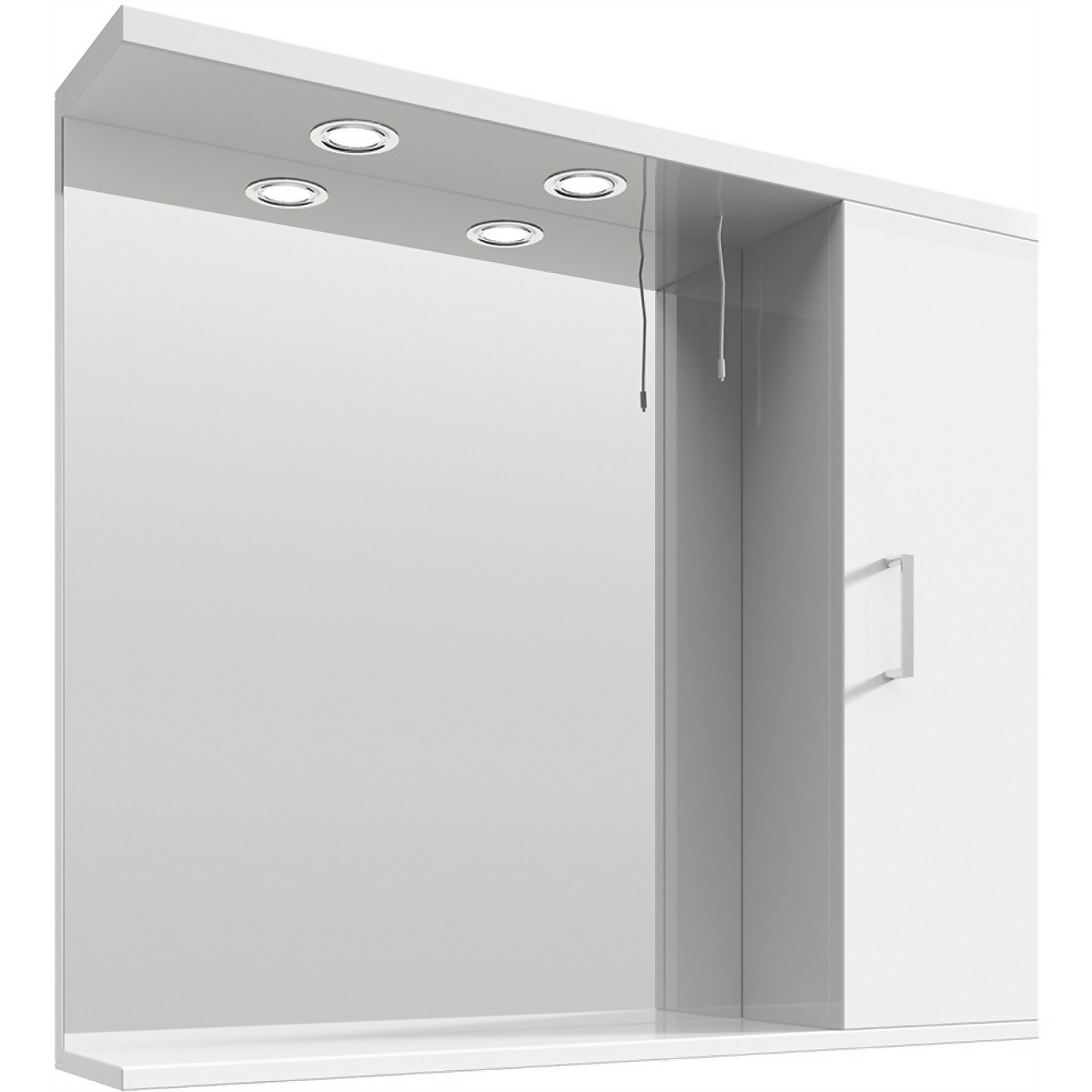 Balterley Orbit 850mm Mirror - Gloss White