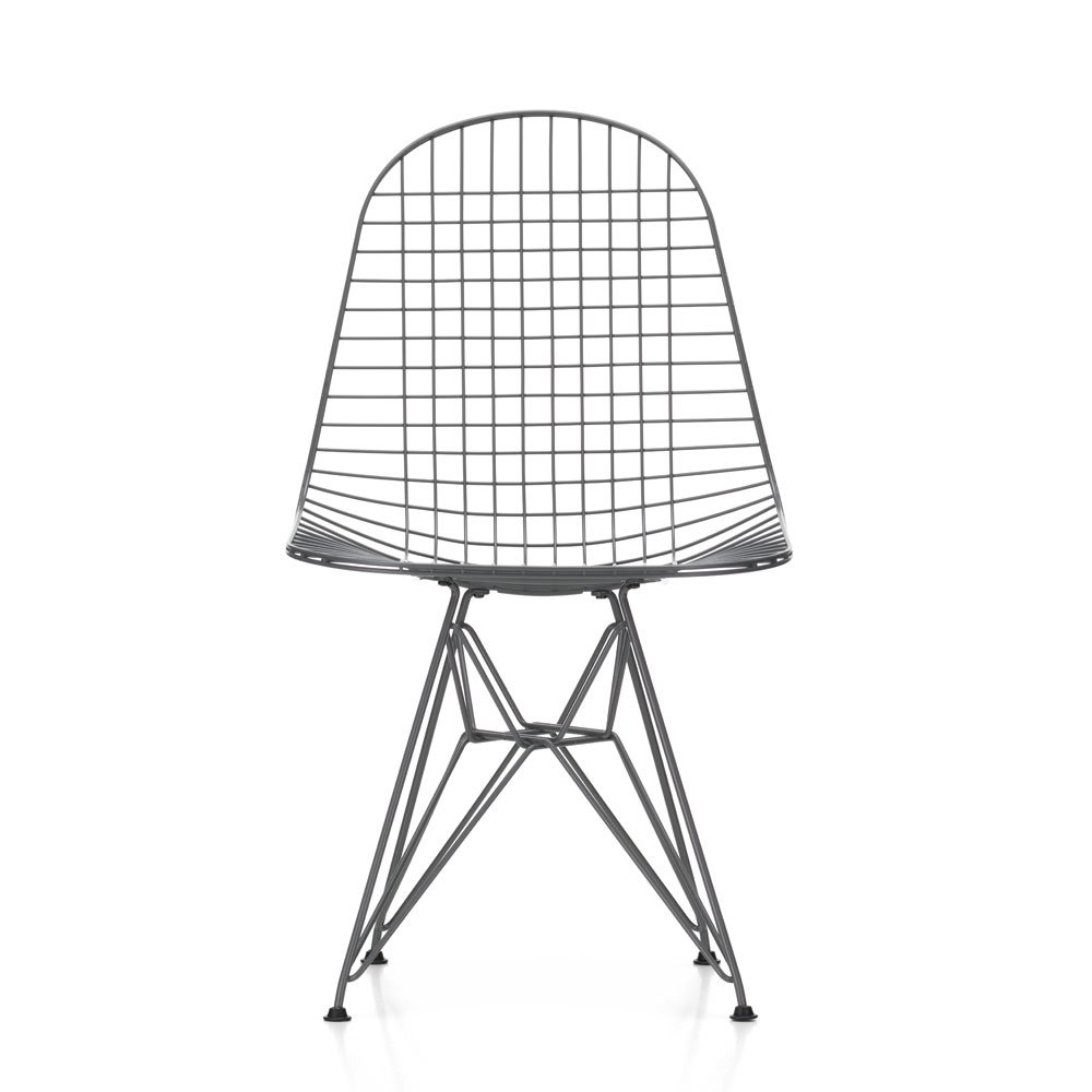 Vitra Eames DKR Wire Chair Dark Grey Powder Coated Frame