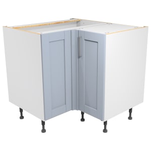 Wickes Ohio Hazy Blue Shaker Corner Base Unit - 925mm
