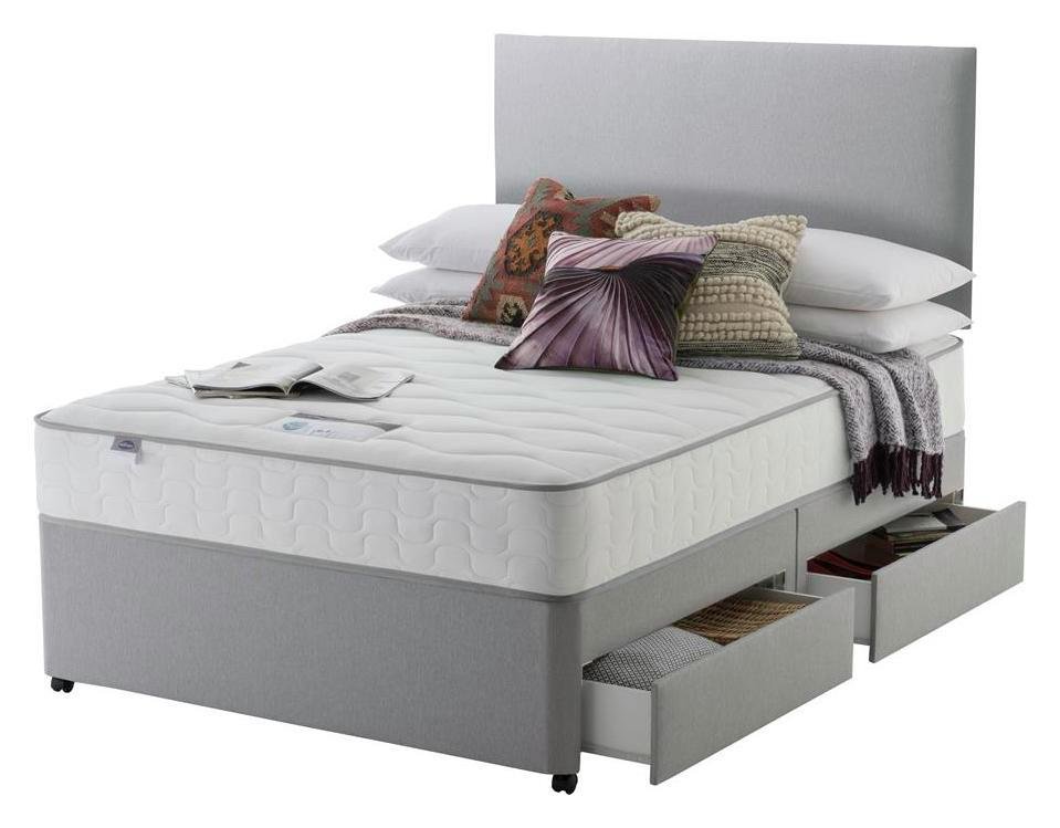Silentnight Middleton 800 PKT Comfort 4DRW Grey King Size