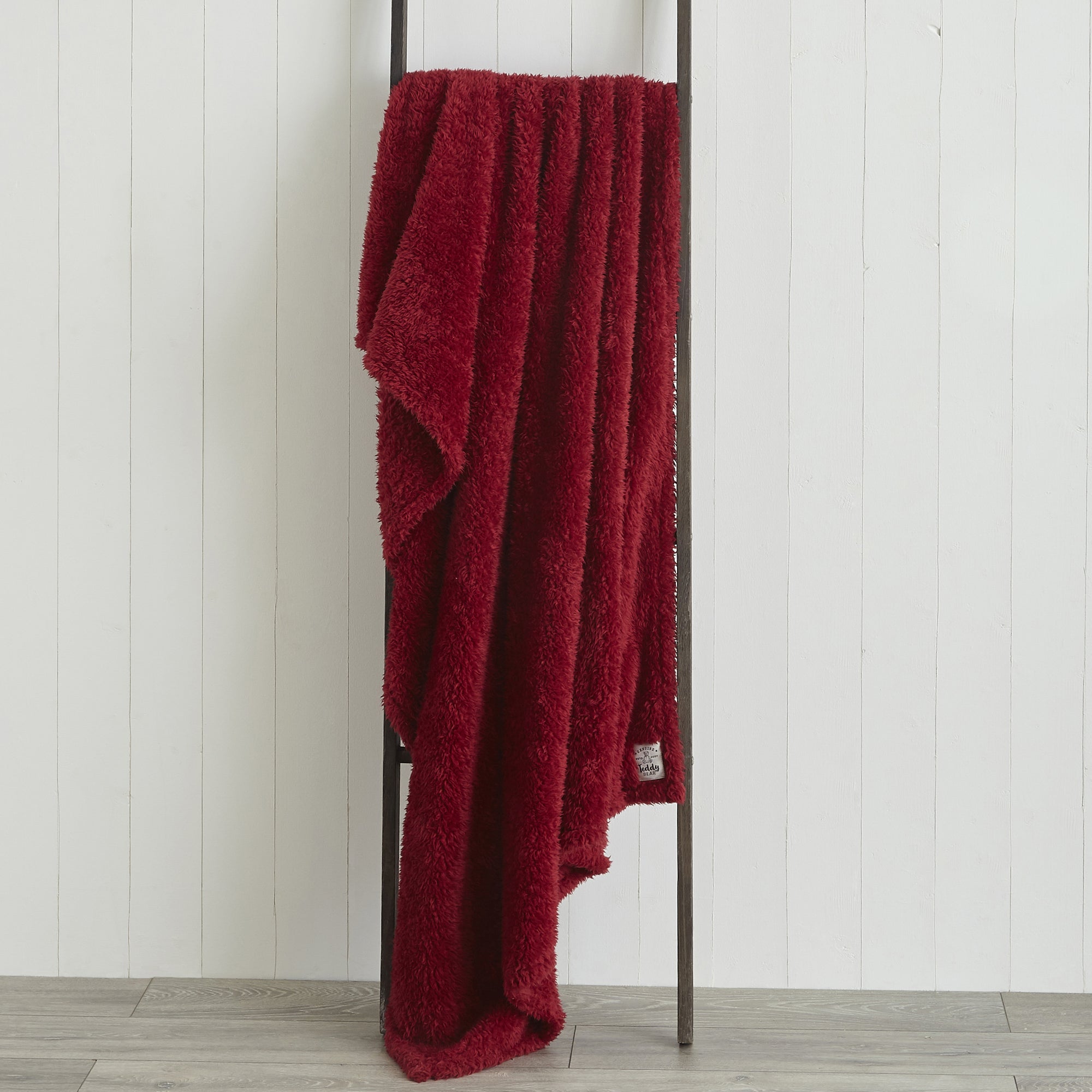 Teddy Bear Throw Red