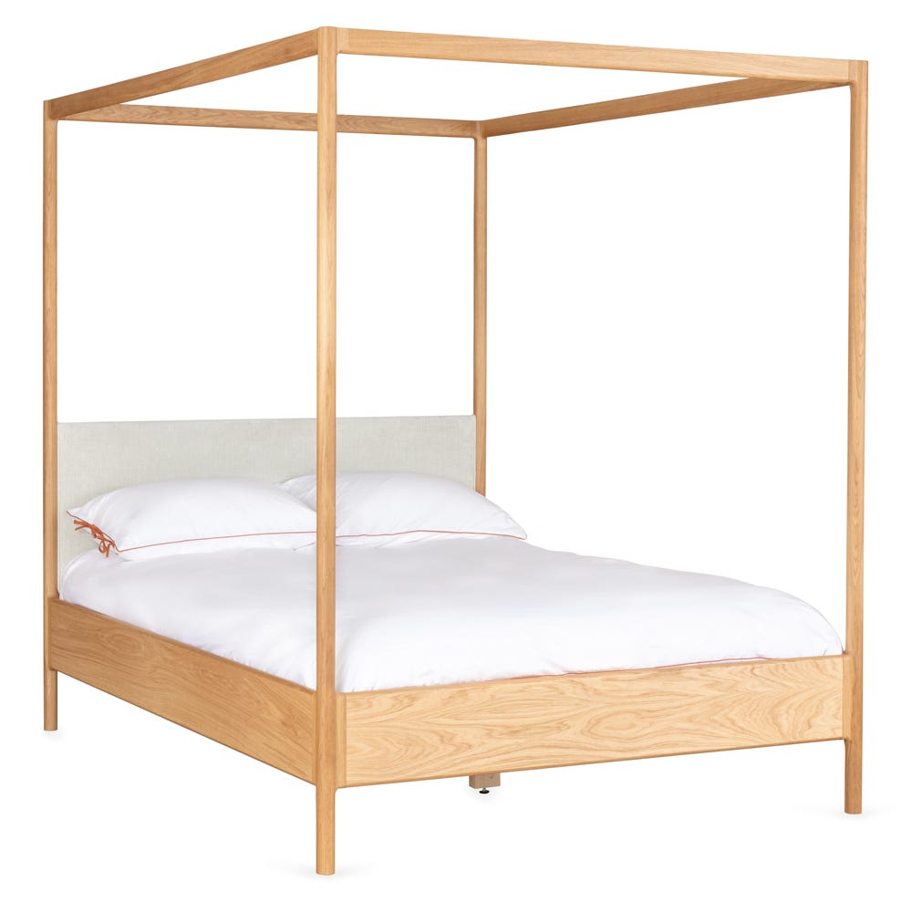 Heal's Marlow 4-Poster King Sized Bed in Oak 3
