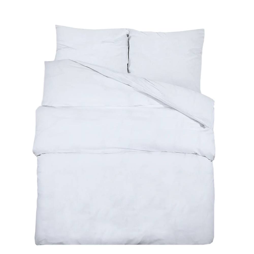 Berkfield Home Duvet Cover Set White 200x220 cm Cotton
