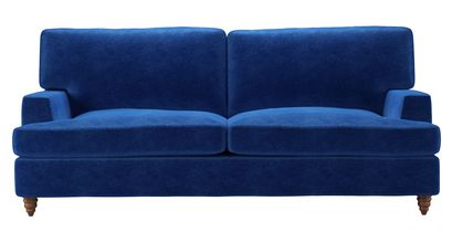 Isla 3 Seat Sofabed in Cobalt Smart Velvet - sofa.com