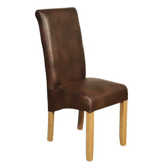 Sika Leather Air Dining Chair In Tan