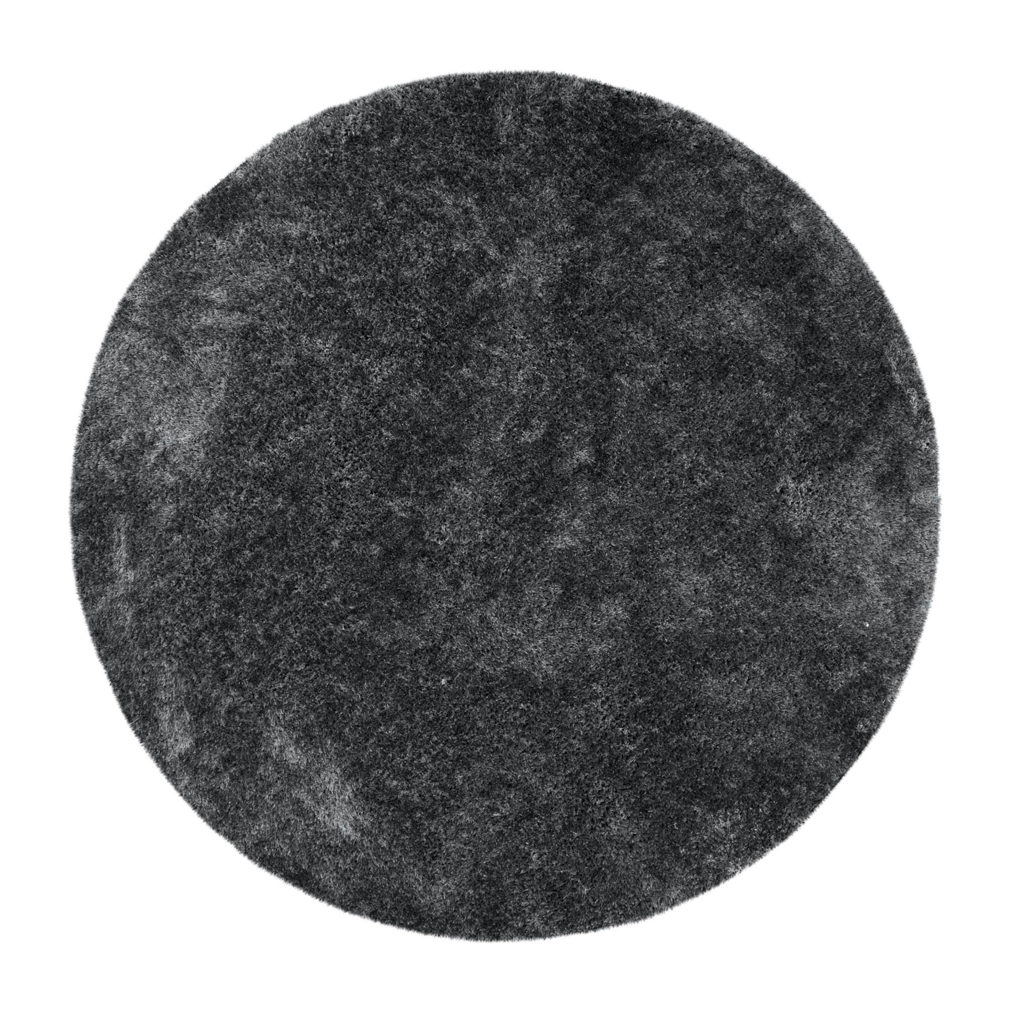 Indulgence Circle Shaggy Rug Grey