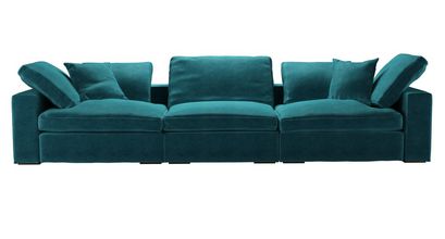 Long Island 3 Seat Sofa in Neptune Smart Velvet - sofa.com