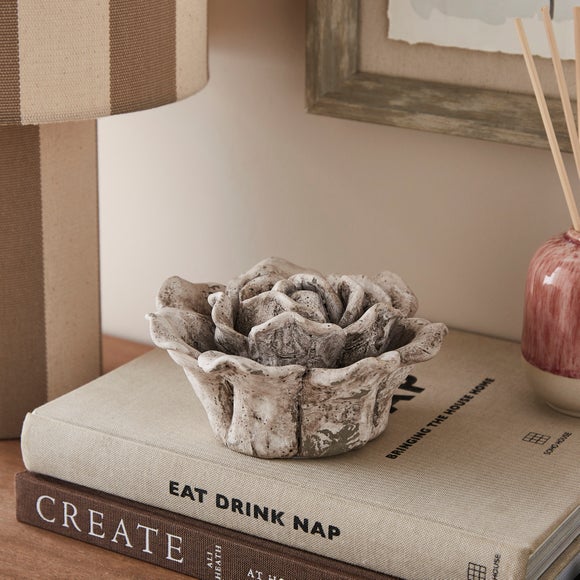 Concrete Flower Ornament
