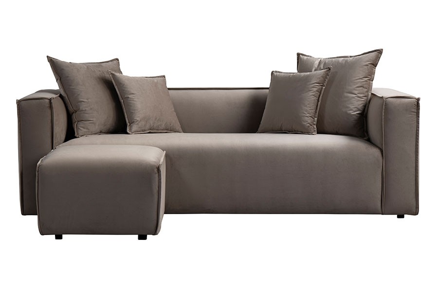 Max Three Seat Corner Sofa - Taupe